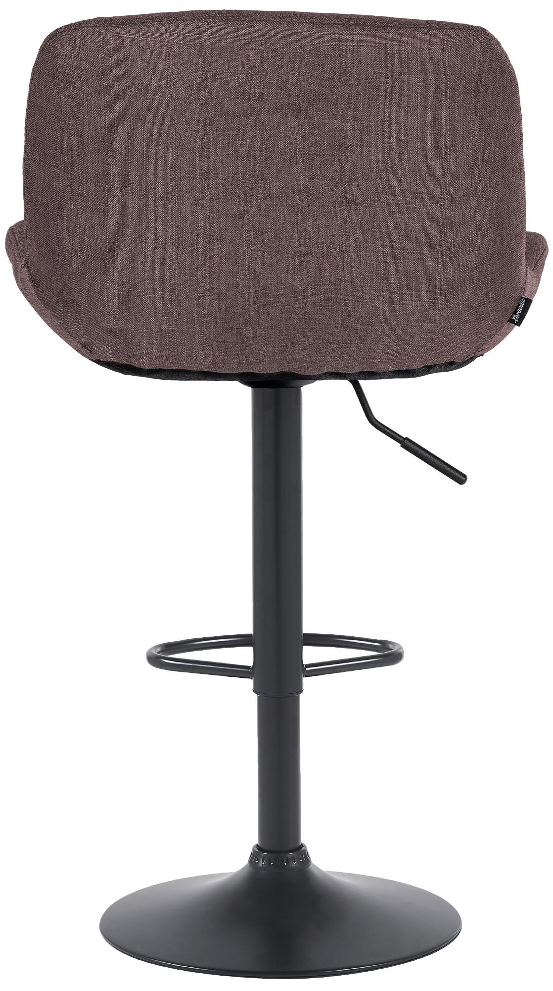 2er Set Barhocker Solon Schwarz Stoff