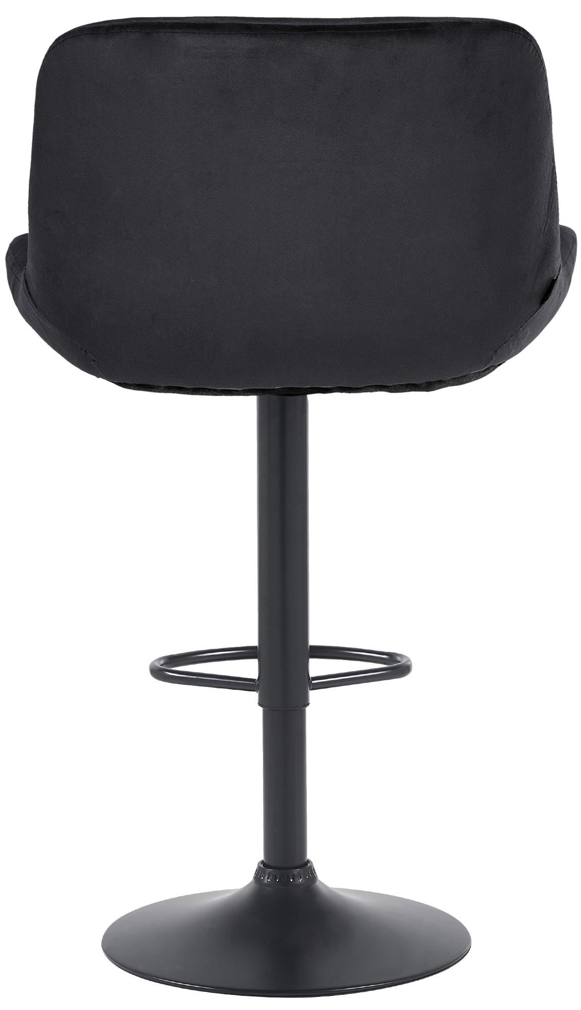 2er Set Barhocker Solon Schwarz Samt