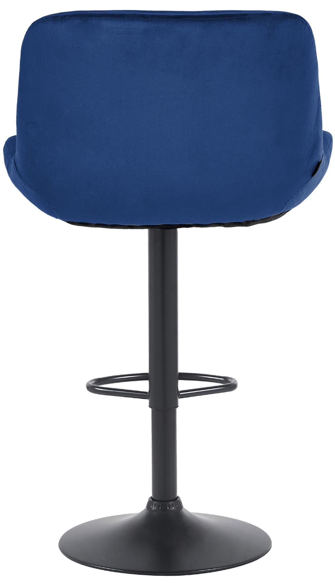 2er Set Barhocker Solon Schwarz Samt