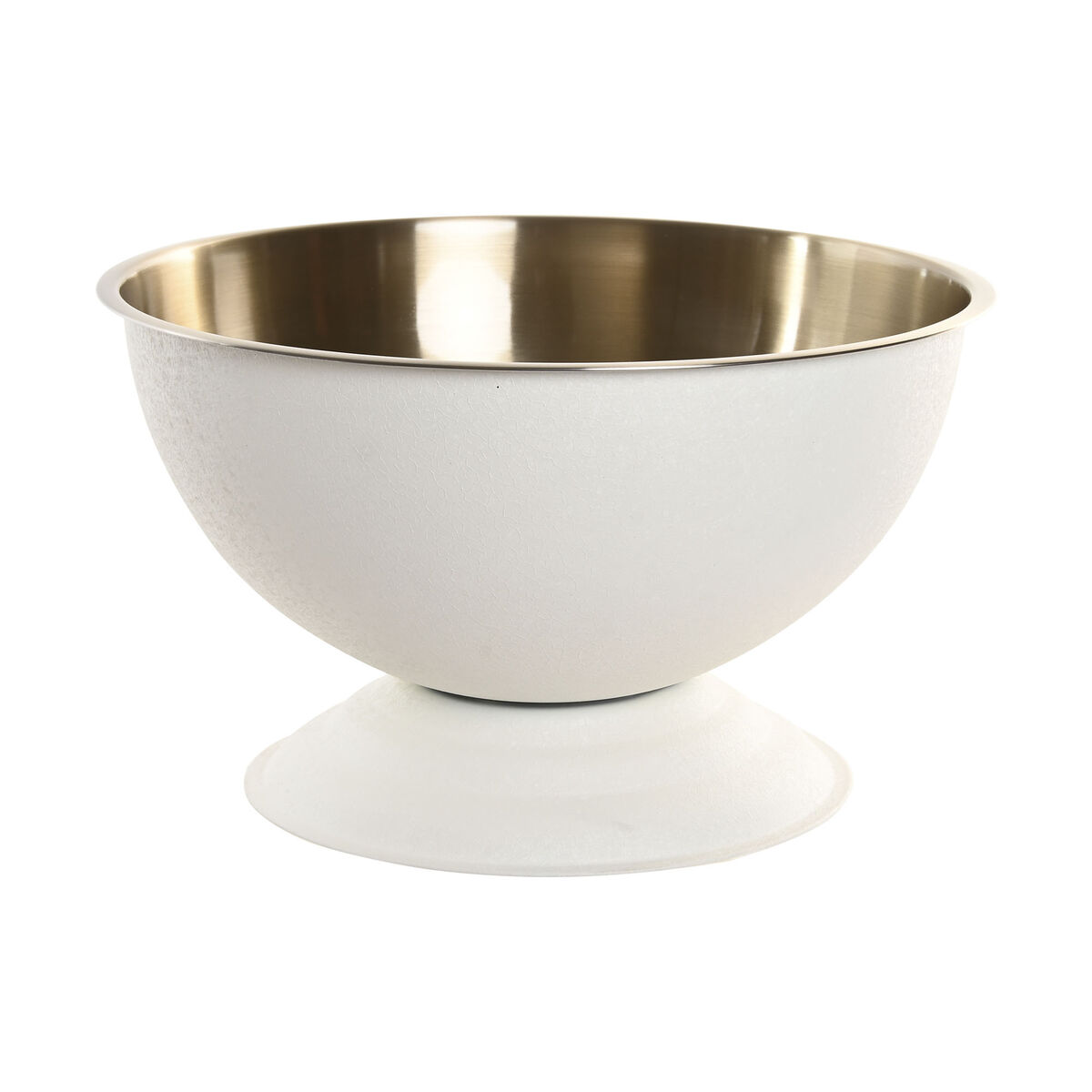 Refrigeratore Per Champagne Home Esprit Bianco Dorato Acciaio Inossidabile Alluminio Loft 40 X 40 X 23 cm