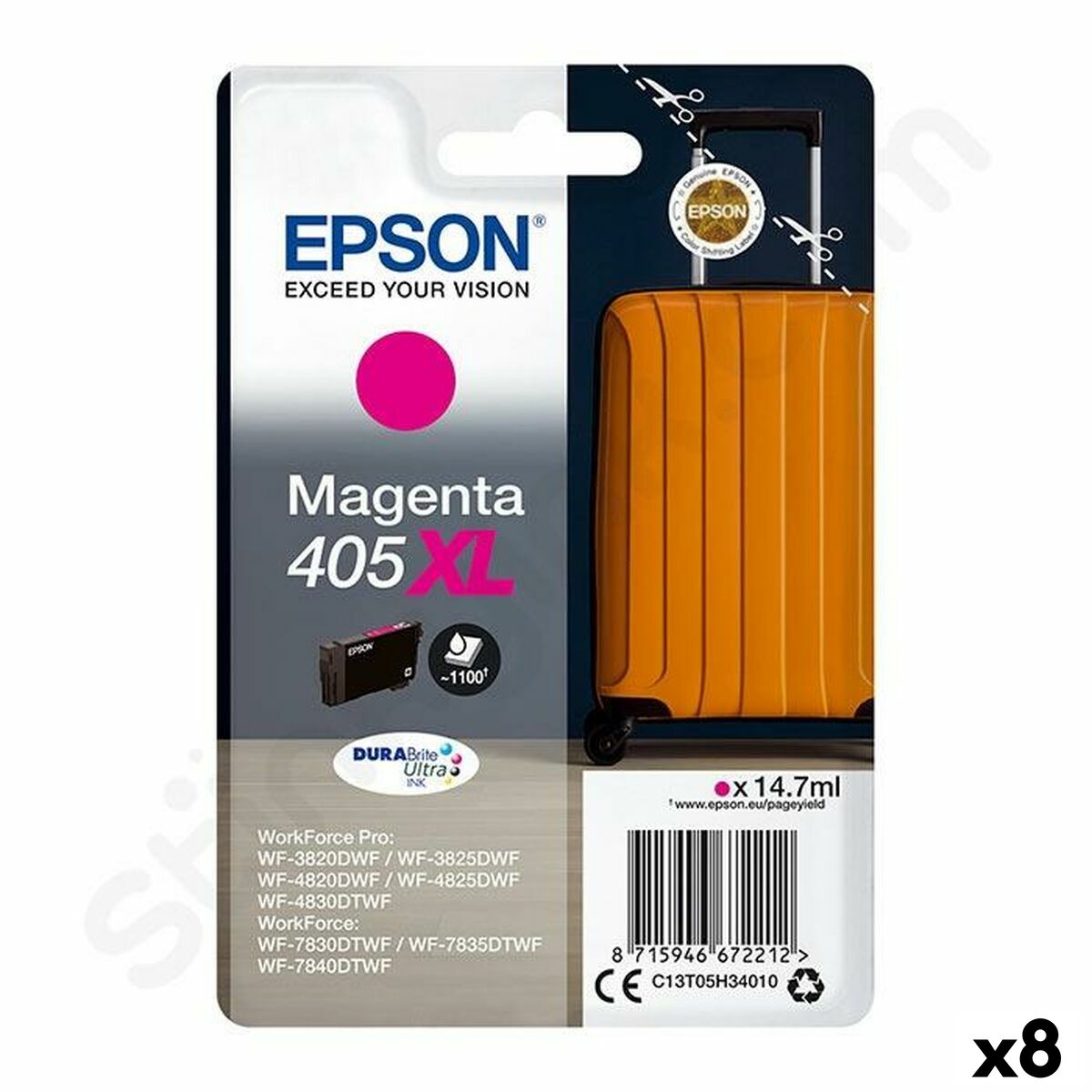 Cartuccia Ad Inchiostro Originale Epson Workforce Pro Magenta (8 Unità)