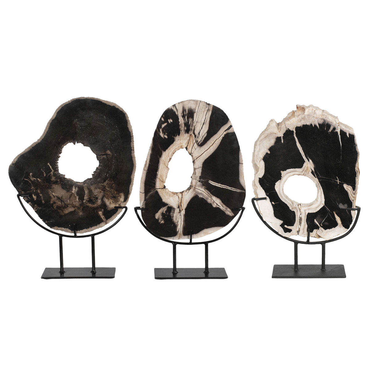 Statua Decorativa Home Esprit Bianco Nero 30 X 11 X 40 cm