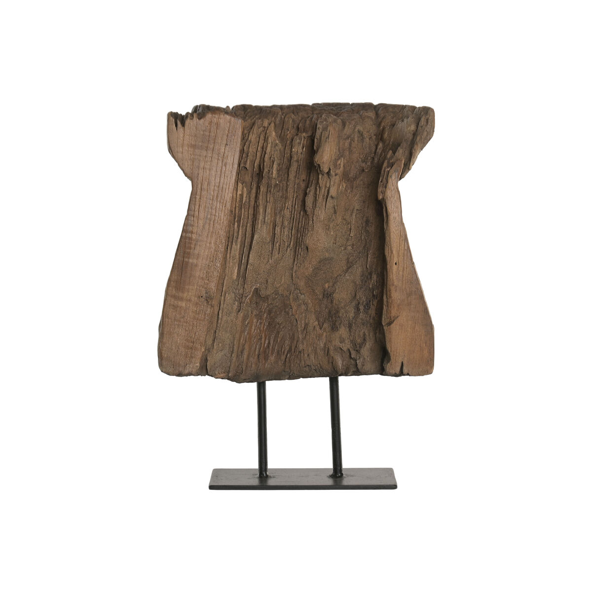 Statua Decorativa Home Esprit Nero Naturale 33 X 17 X 42 cm