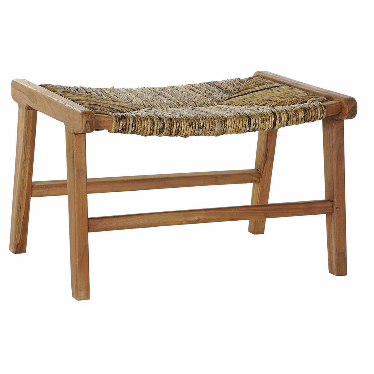 Panca Dkd Home Decor 65 X 47 X 40 Cm Naturale Teca Plastica Marrone Chiaro