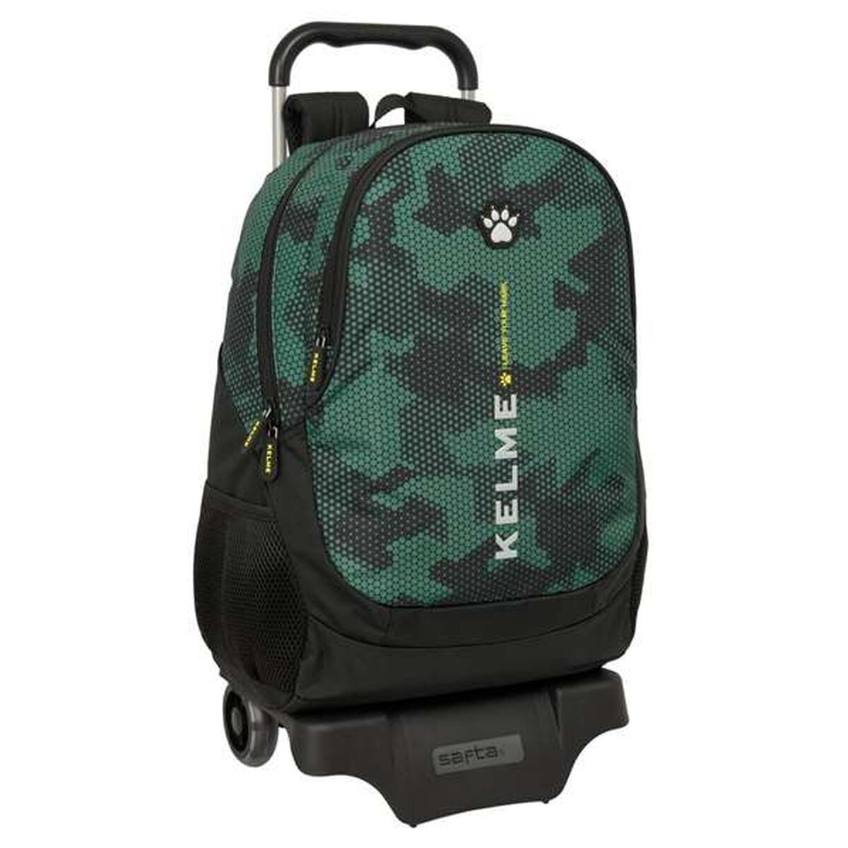 Zaino Scuola Kelme Camo Nero Verde 32 X 44 X 16 cm