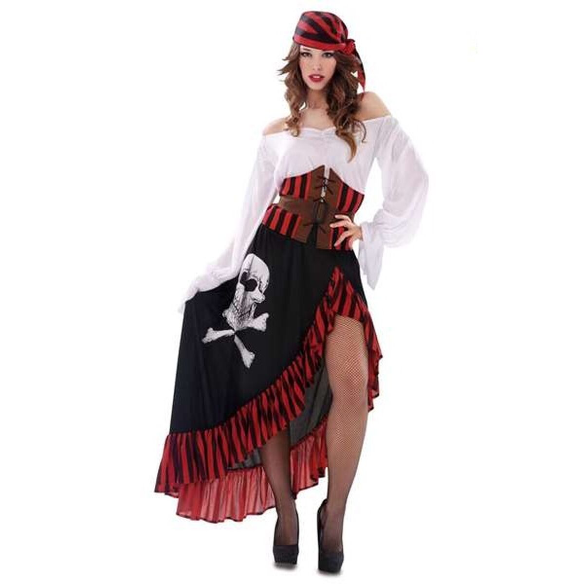 Costume Per Adulti Pirata 4 Pezzi Donna Taglia:s