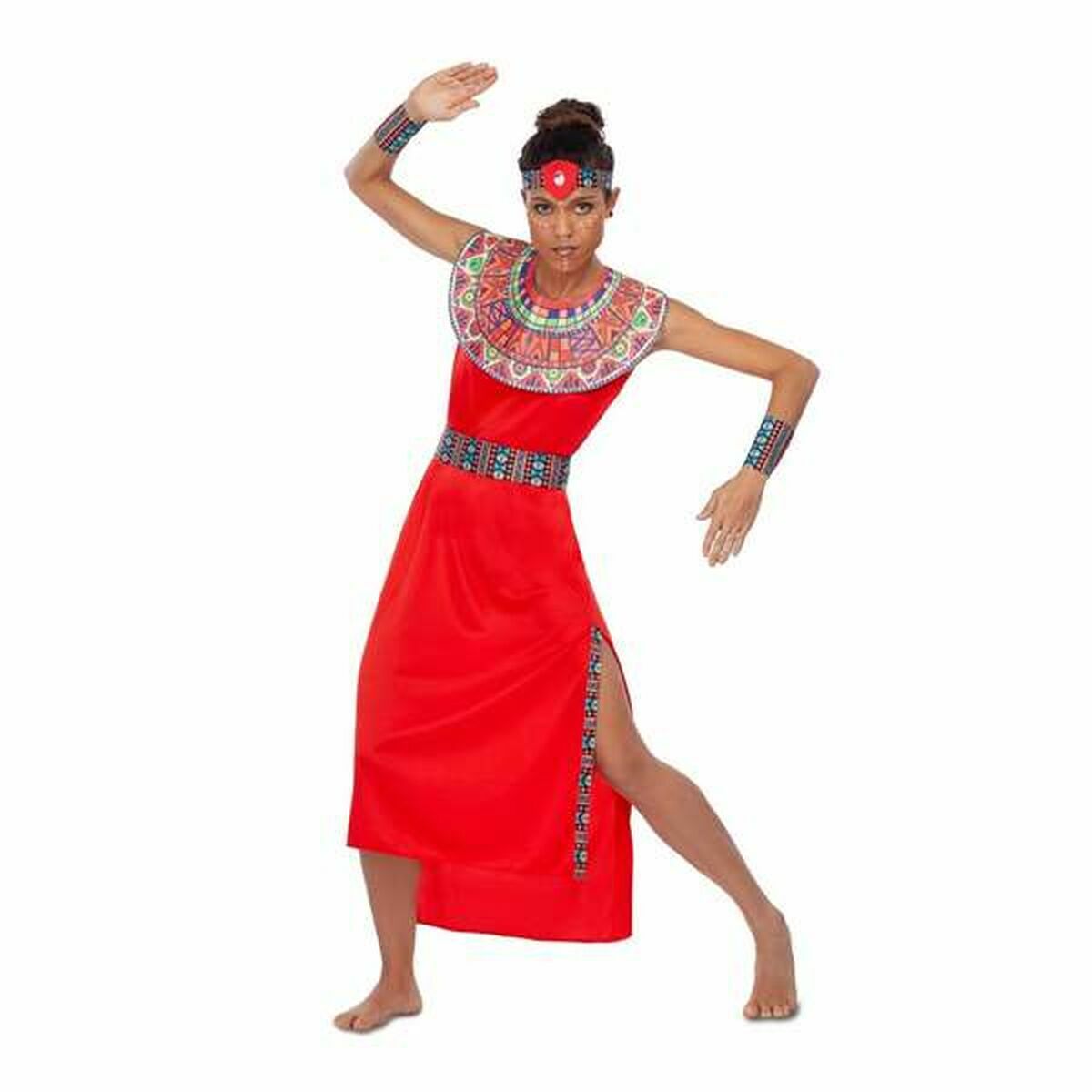 Costume Per Adulti My Other Me Masai 5 Pezzi Taglia:m/l