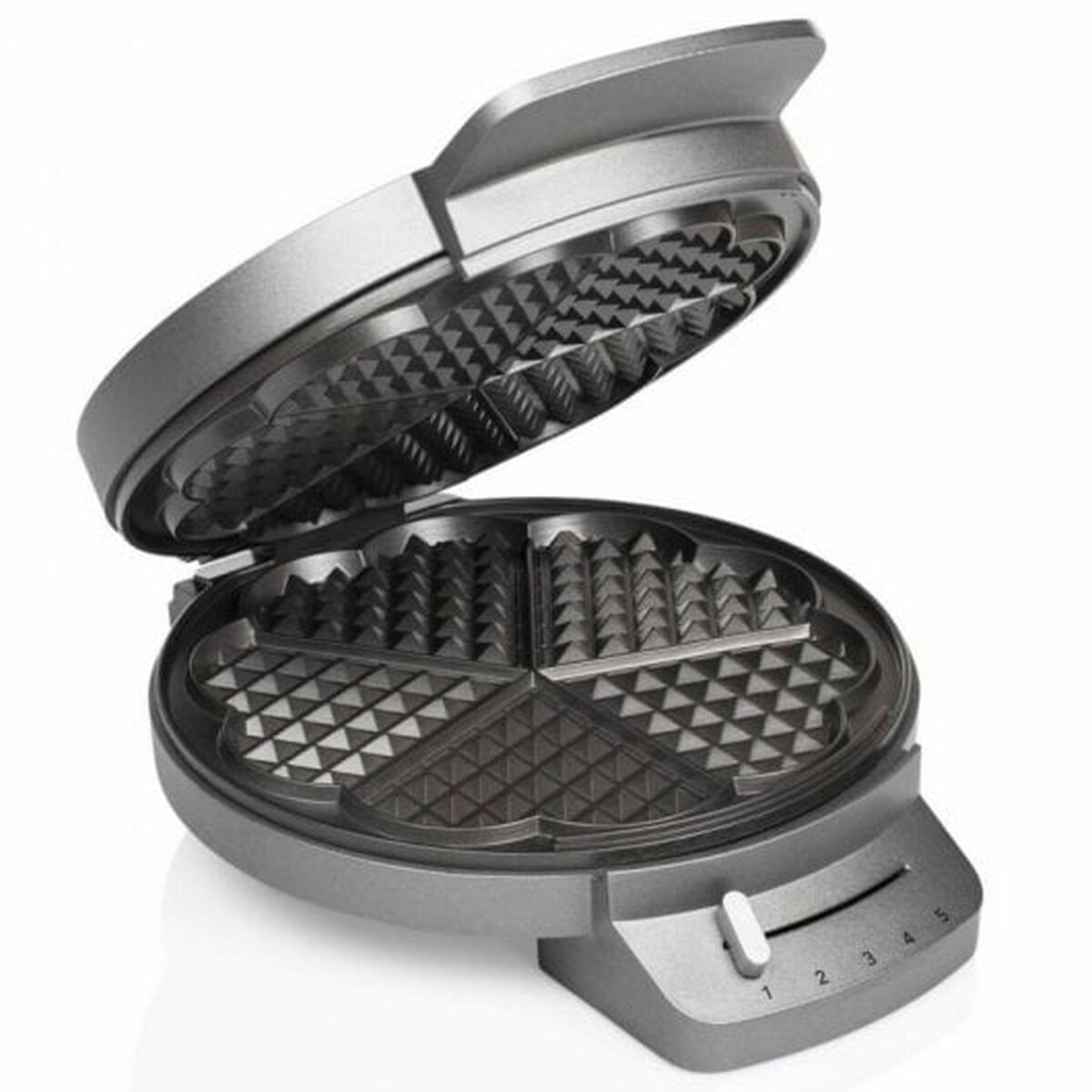 Macchina Da Waffle Princess 01.132380.01.001 1200 W Nero Argentato Acciaio
