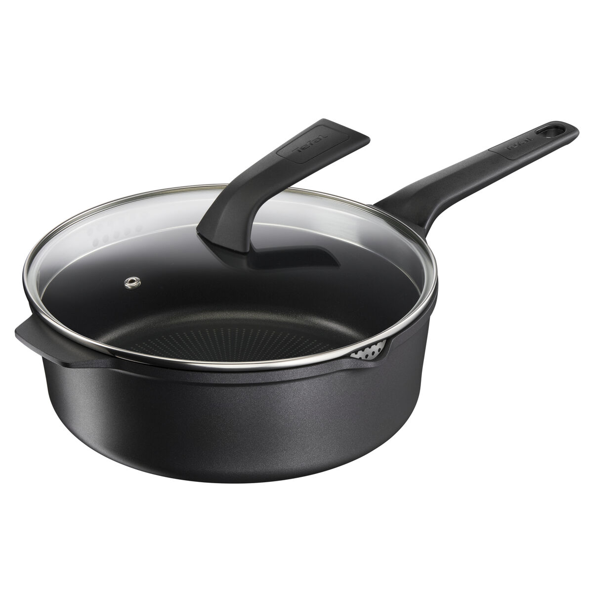 Casseruola Con Coperchio Tefal E2493344 Nero 2 Pezzi