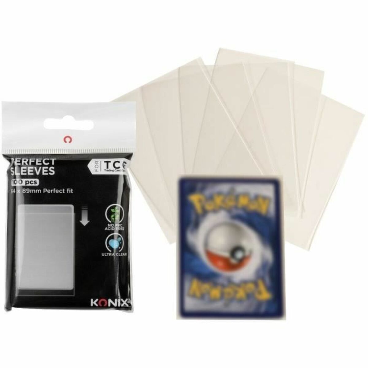 Bustine Per Carte Konix 100 Unità