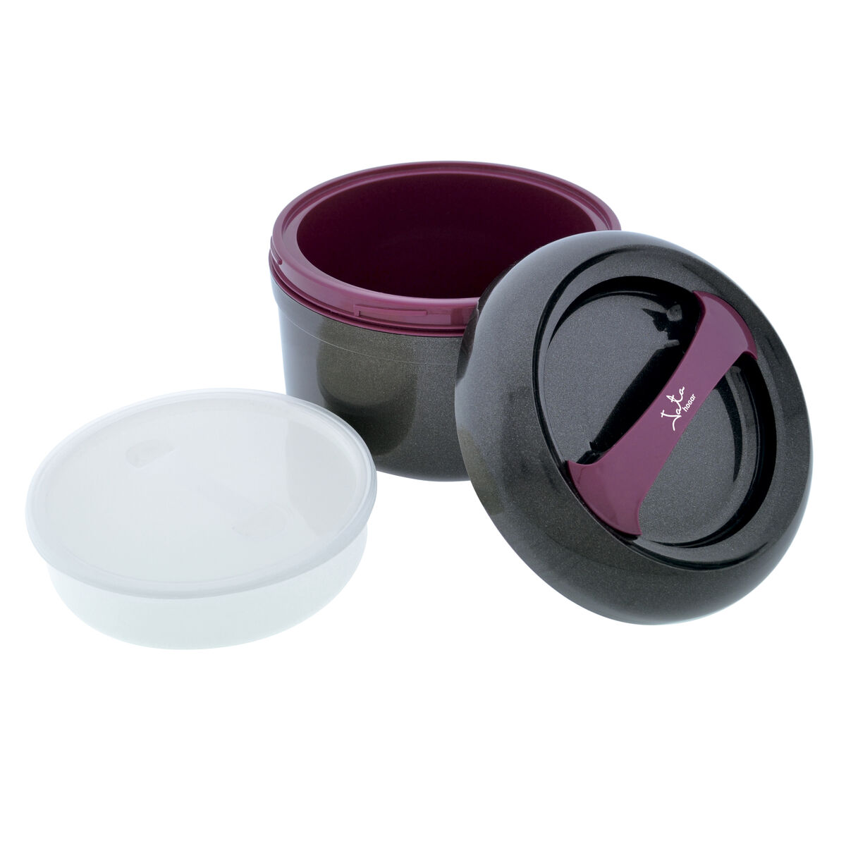 Porta Pranzo Jata 942 2 L Plastica Rotondo Compatto Ø 22 cm