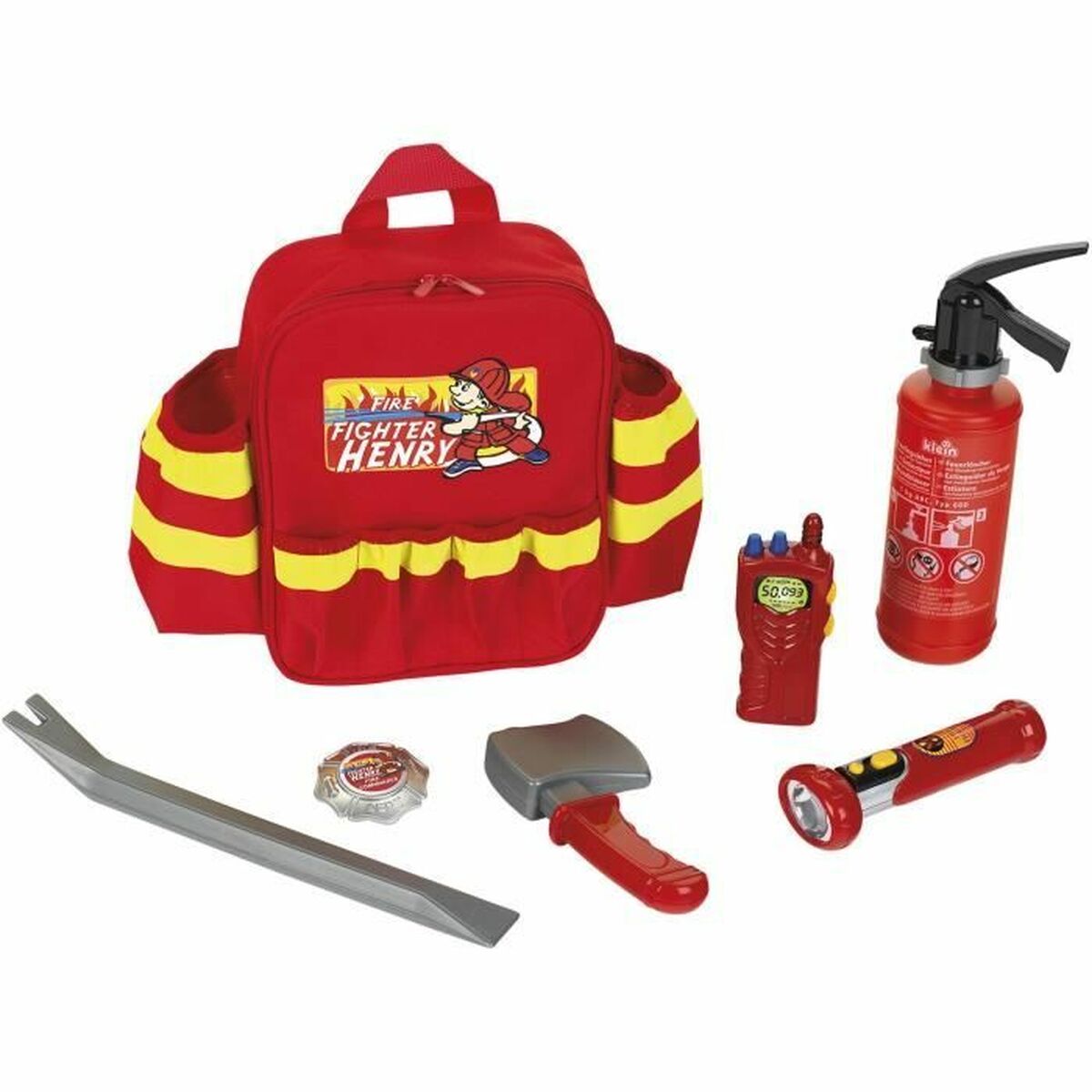 Set Da Pompiere Klein Zaino 7 Pezzi