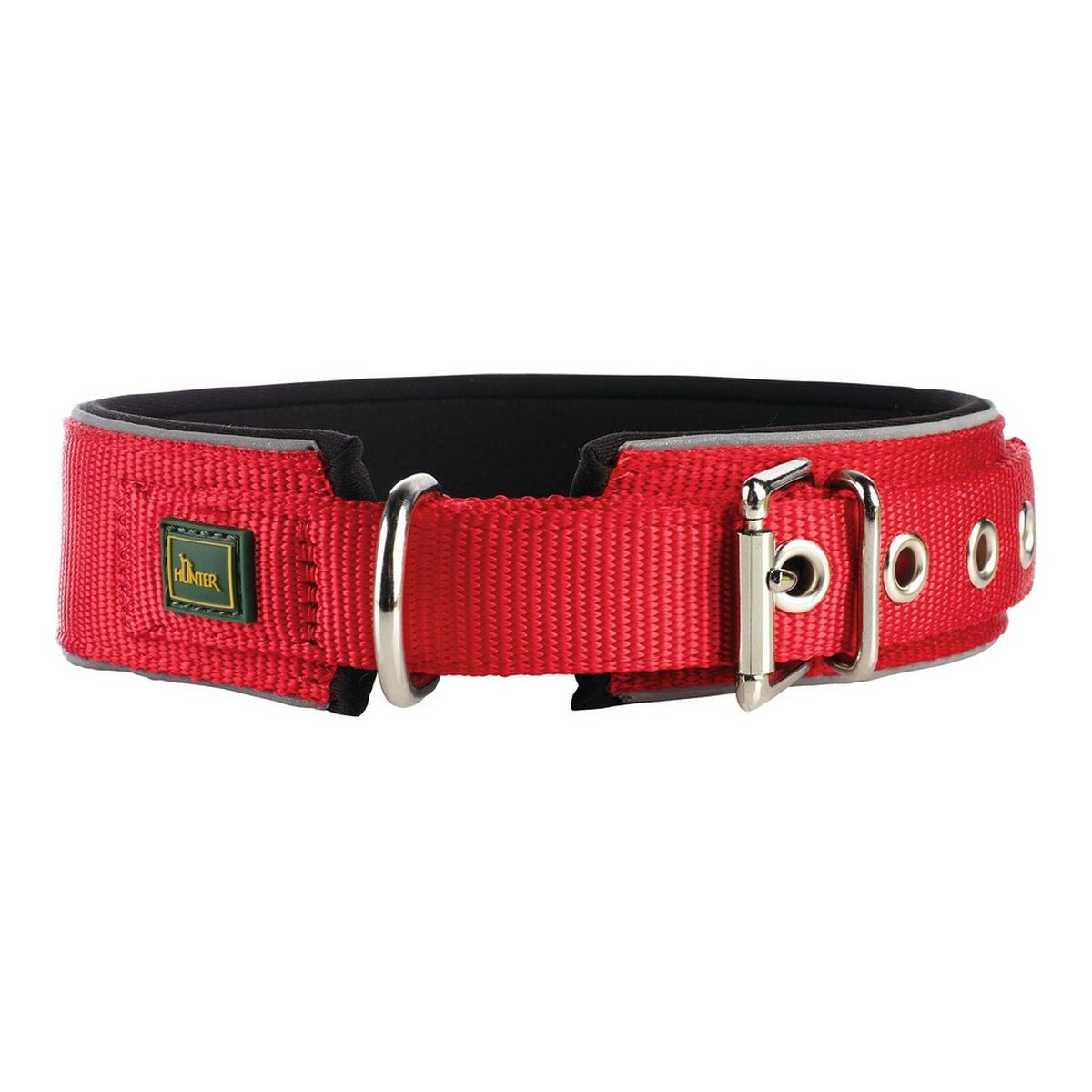 Collare Per Cani Hunter Neoprene Reflect Rosso (54-61 Cm)
