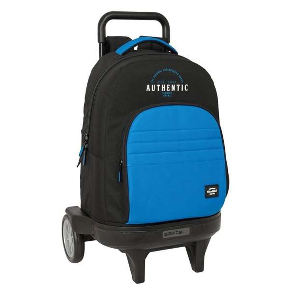 Trolley Per La Scuola Blackfit8 Underground Azzurro Nero 33 X 45 X 22 cm