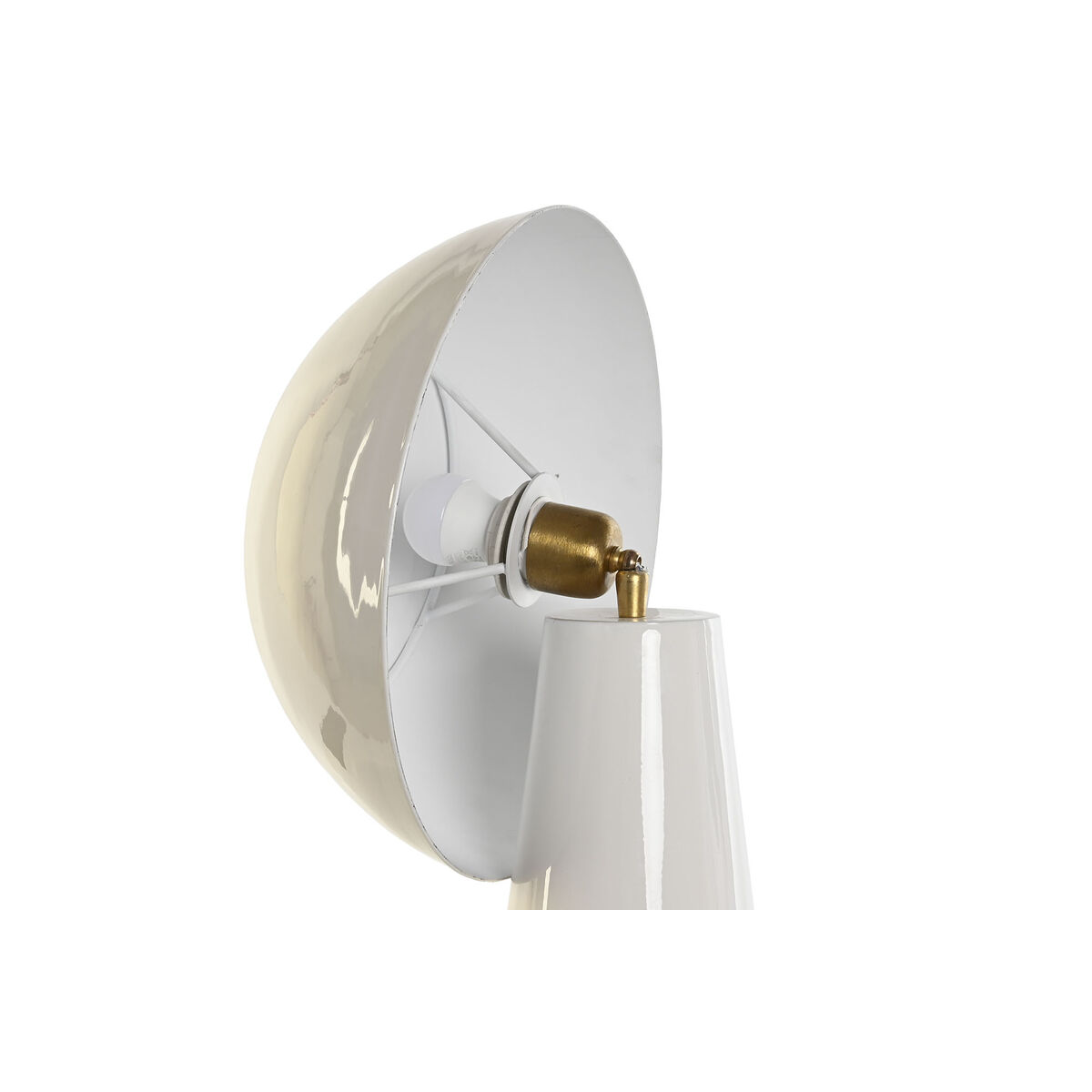 Lampada Da Tavolo Dkd Home Decor Bianco Metallo Ferro 50 W 220 V 31 X 31 X 70 cm - Image 3