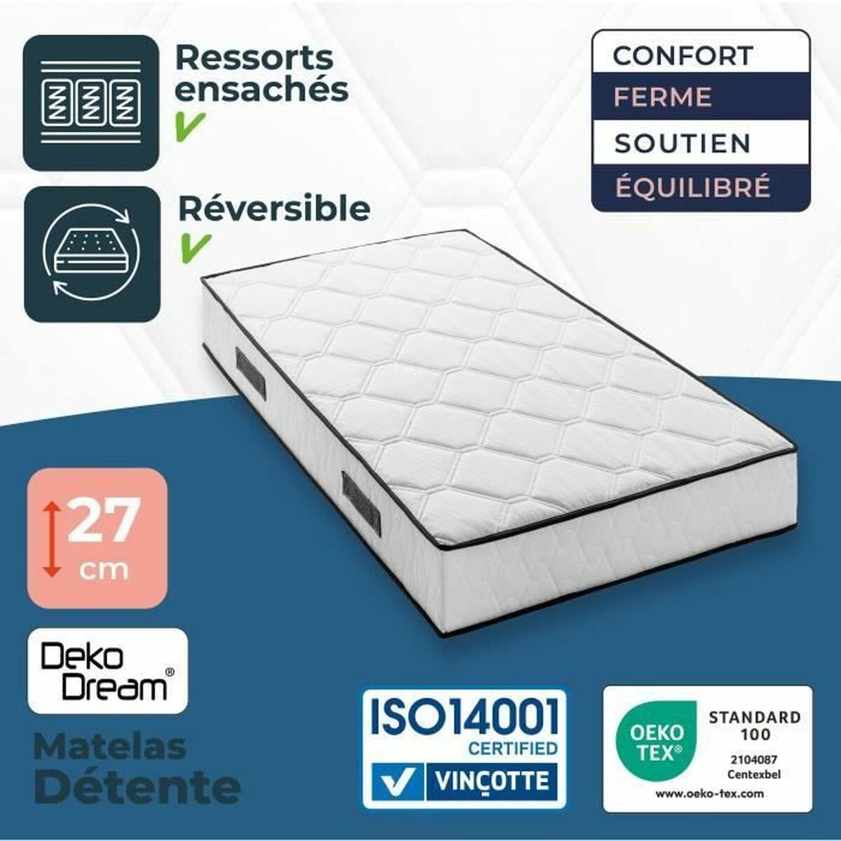 Materasso Viscoelastico Somnis Beeding 90 X 190 cm - Image 5