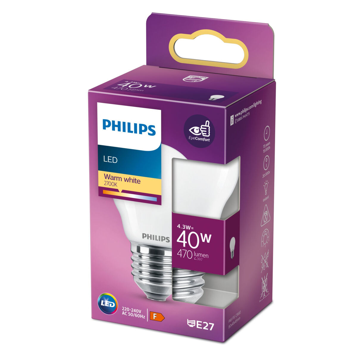 Lampadina Led Sferica Philips Classic 40 W F - Image 3