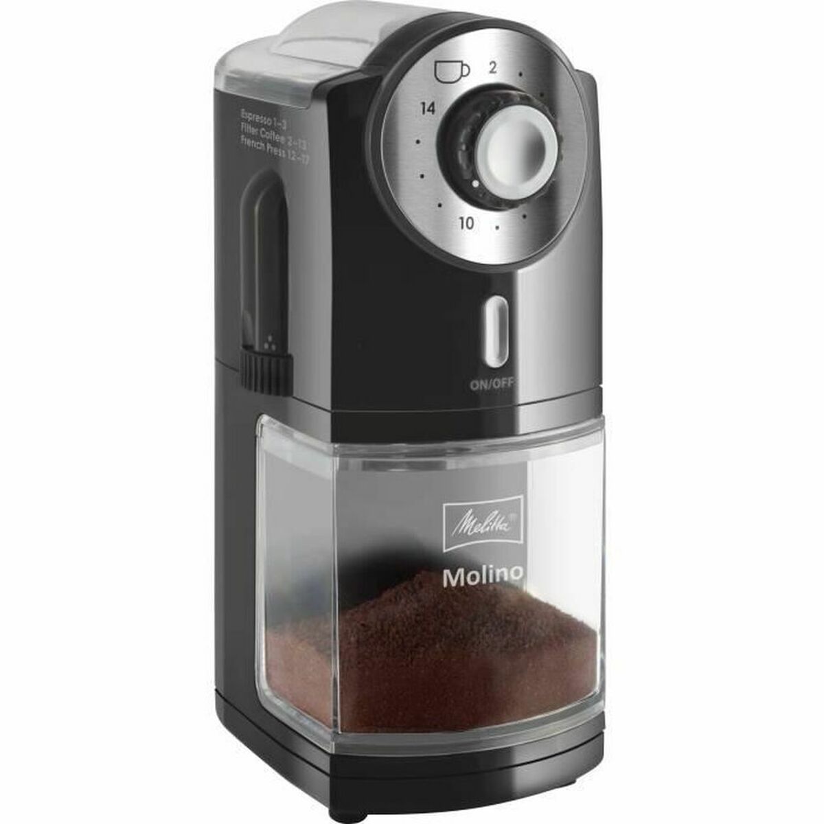 Macinacaffè Melitta 1019-02 Nero Noir 200 G 100 W 1000 W