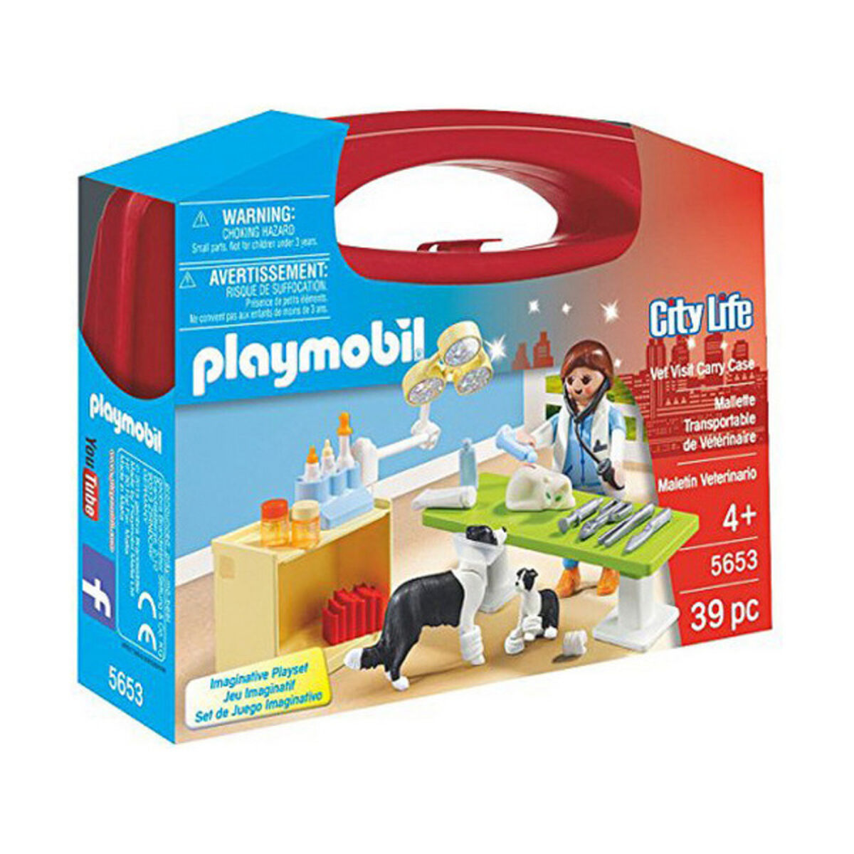 Playset City Life Veterinarian Playmobil 5653 (39 Pcs)