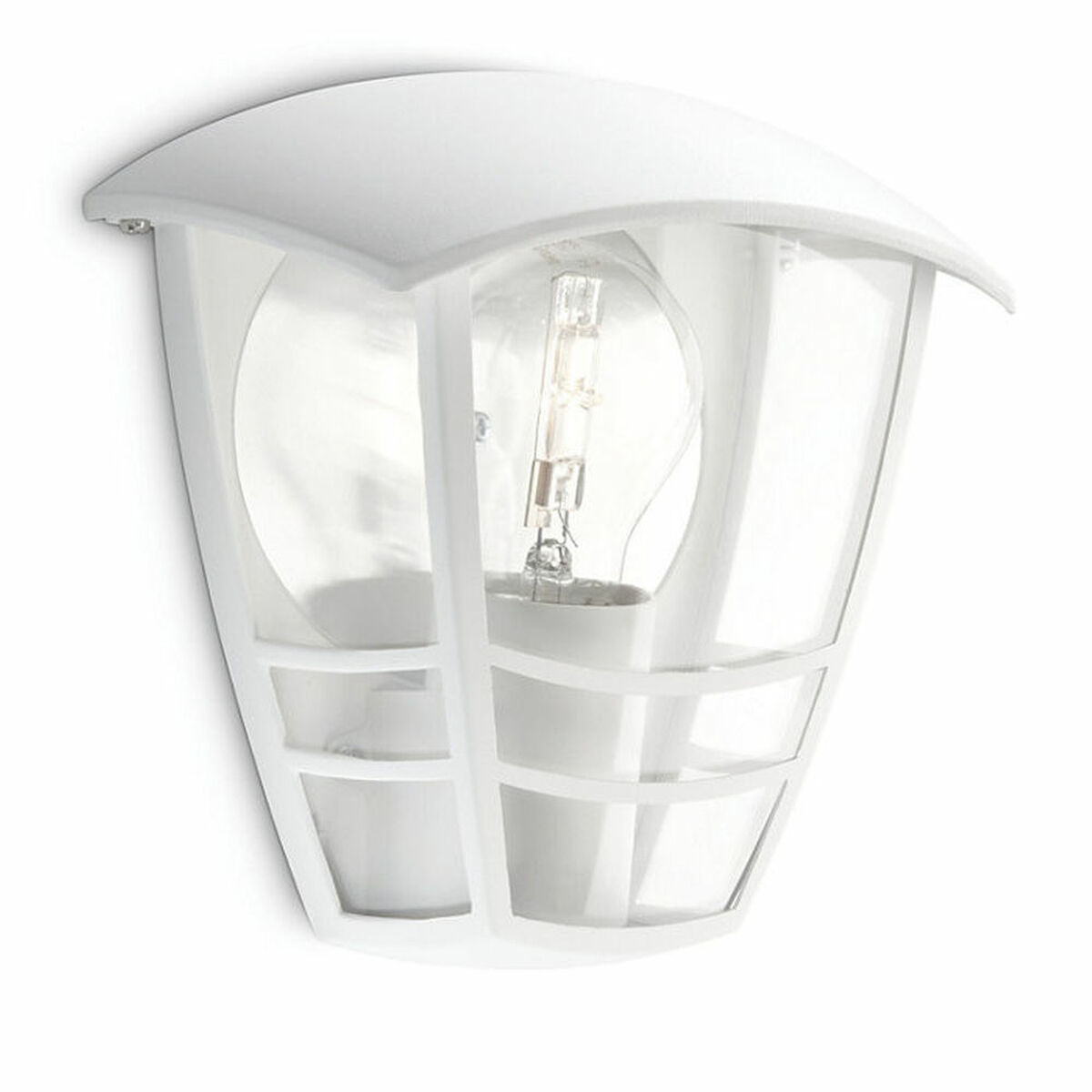 Applique Da Parete Philips Creek 19,5 Cm Bianco Metallo Alluminio A+ E27