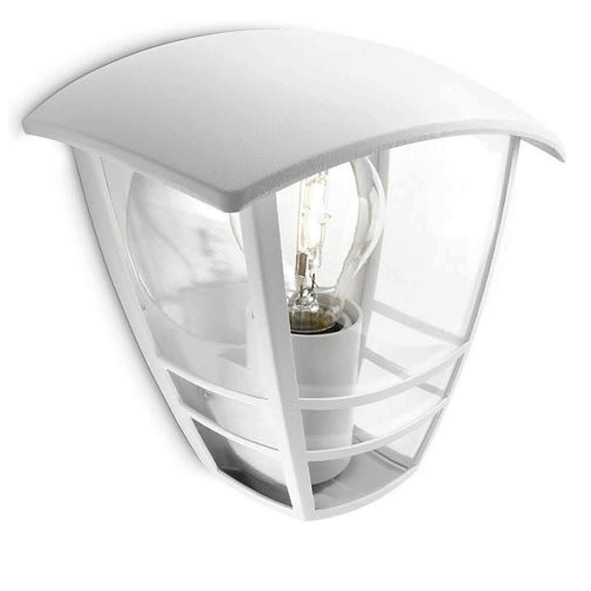 Applique Da Parete Philips Creek 19,5 Cm Bianco Metallo Alluminio A+ E27 - Image 3