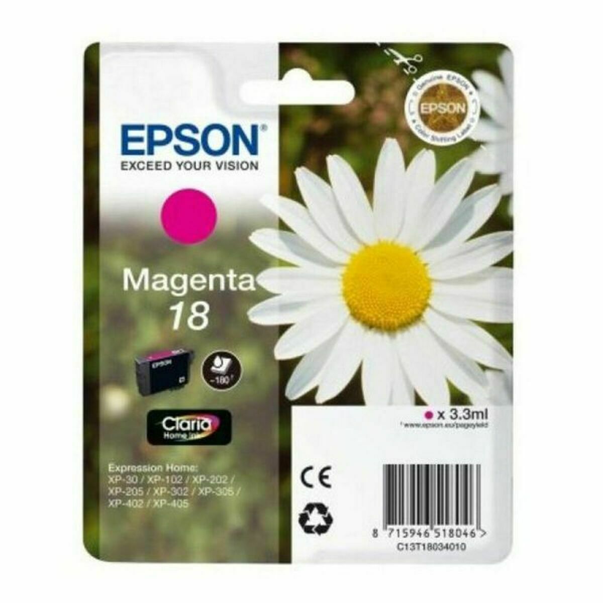 Cartuccia D'inchiostro Compatibile Epson Cartucho 18 Magenta Multicolore Magenta