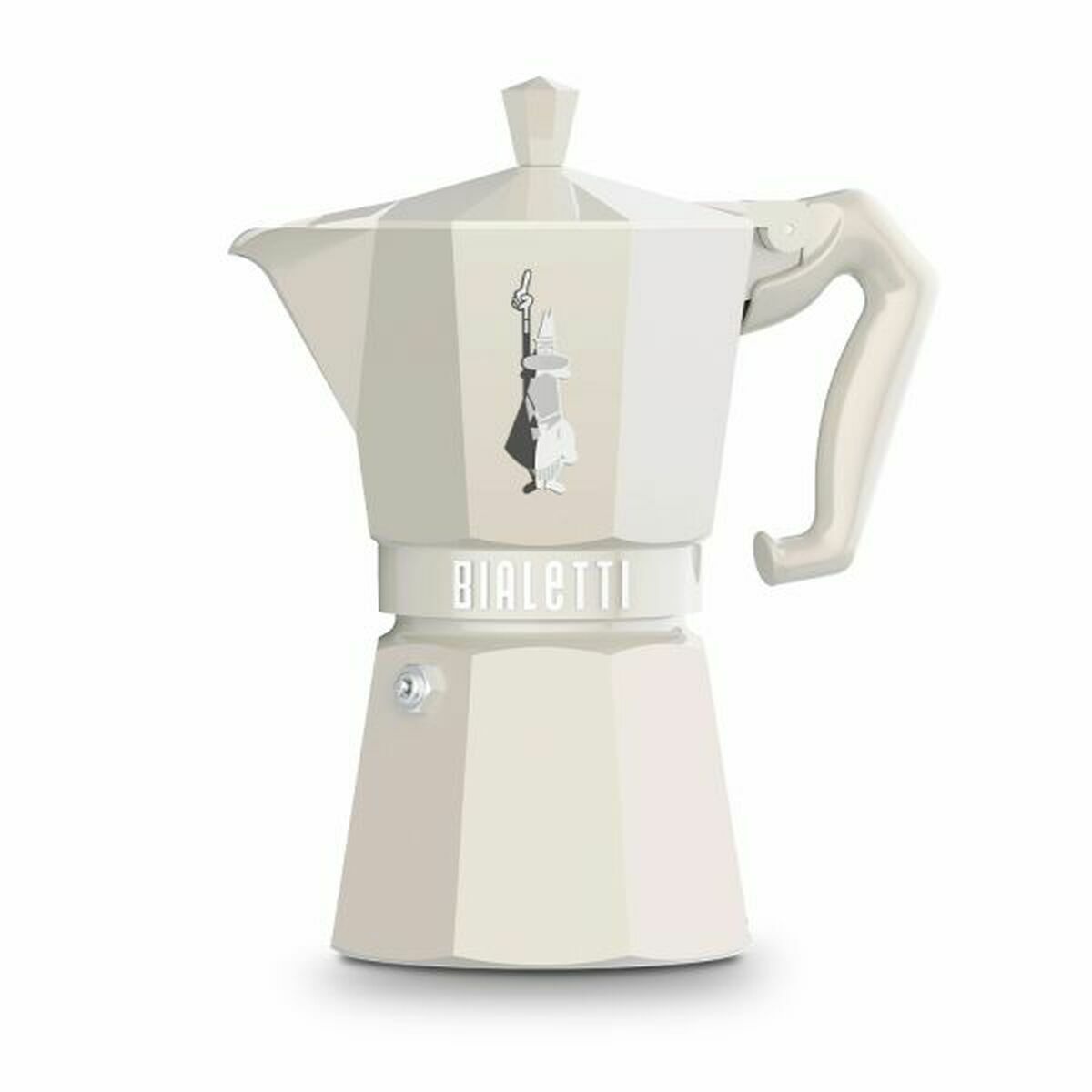 Caffettiera Italiana Bialetti Moka Exclusive Crema Alluminio 6 Tazze