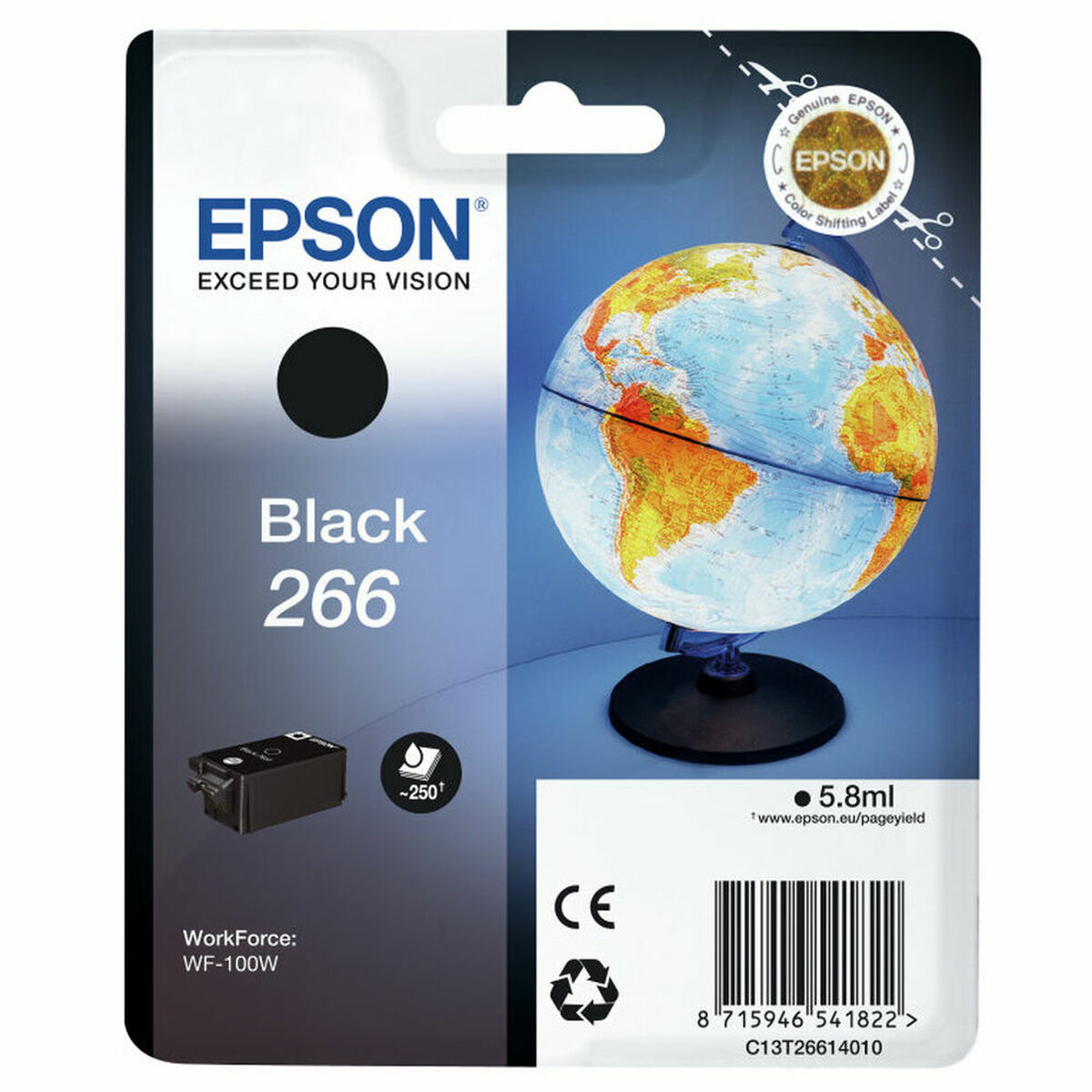 Cartuccia Ad Inchiostro Originale Epson C13t26614010 WF-100w Nero