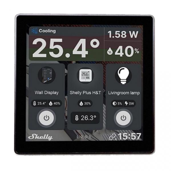 Shelly Wall Display Android Schwarz