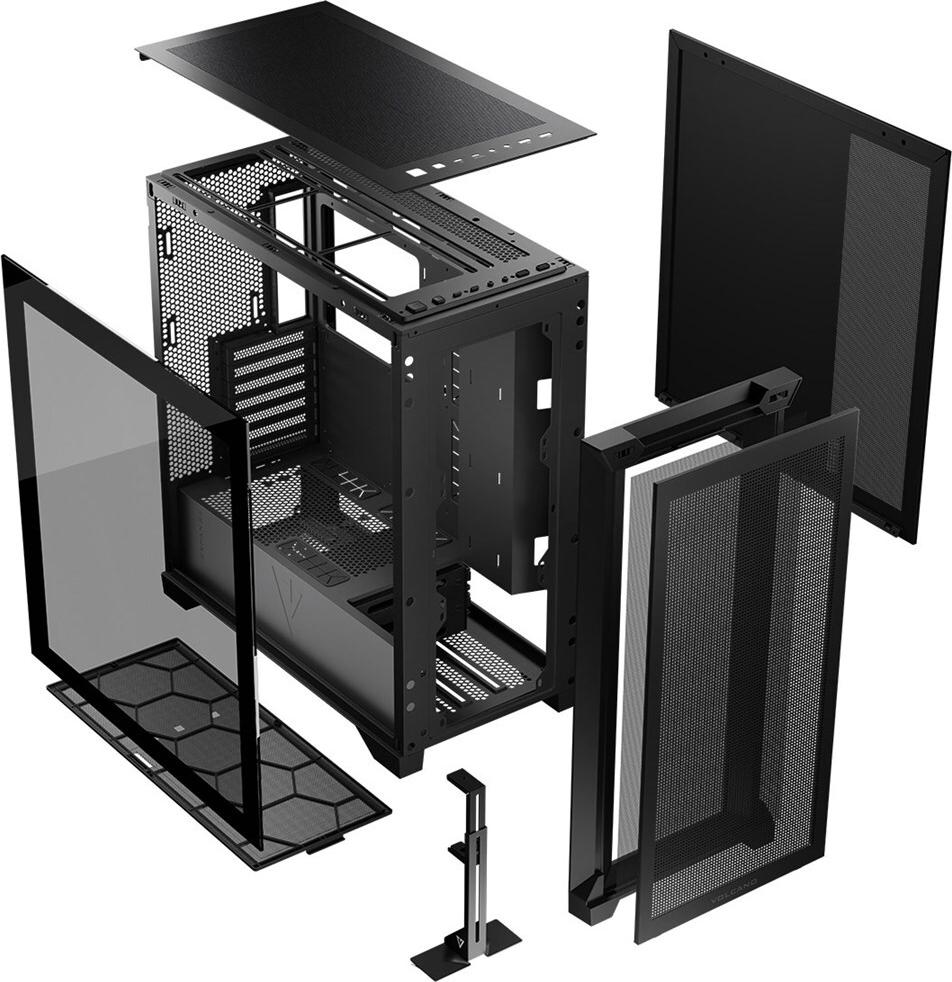 Computergehäuse Modecom Volcano Expanse S Midi Black (aT-ExpansE-SG-NF-10-000000-0002)