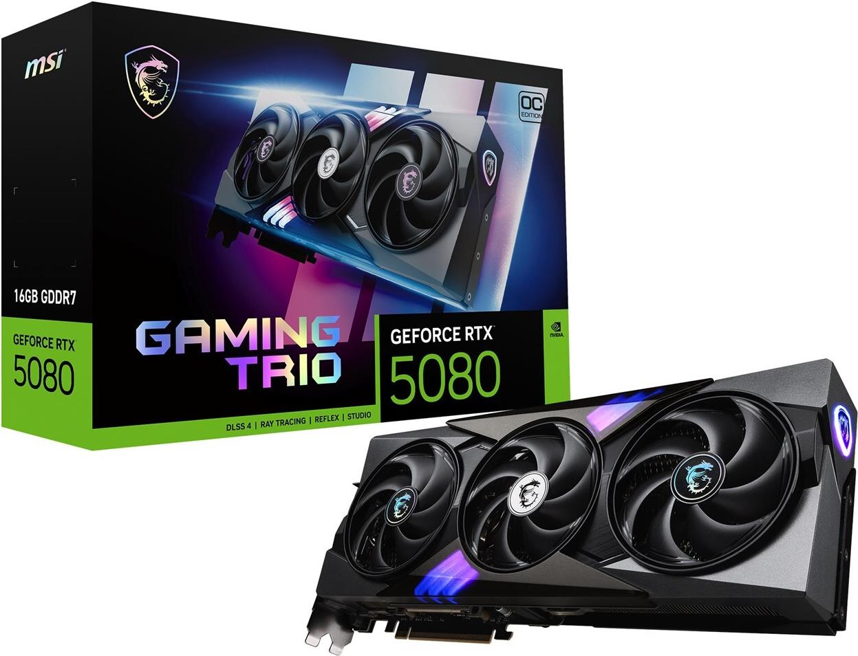 Msi Geforce Rtx 5080 16g Gaming Trio Oc - Grafikkarten (v531-005r)