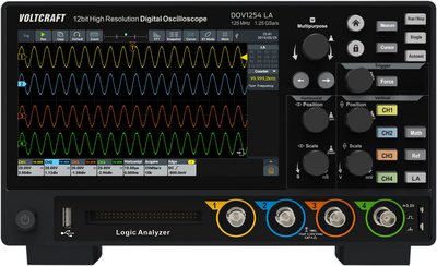 Voltcraft Dov1254 La DigitaL-Oszilloskop 125 Mhz 4-Kanal 1.25 Gsa/s 100 Mpts 12 Bit (vC-16753925)