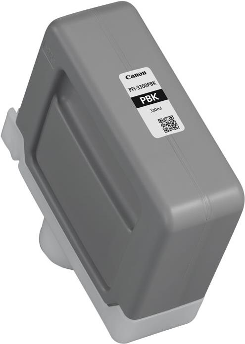 Canon PfI-3300 Pbk - 330 Ml - Photo Schwarz - Original - Tintenbehälter - Für Imageprograf GP-2600s, GP-4600s, GP-6600s, PrO-2600, PrO-4600, PrO-6600