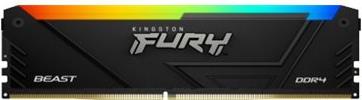 Kingston Fury Beast Rgb - Ddr4 - Kit - 64gb: 2 X 32gb - Dimm 288-Pin - 1600 Mhz / Pc4-25600 - Cl16 - NoN-Ecc - Schwarz (kf432c16bb2ak2/64)