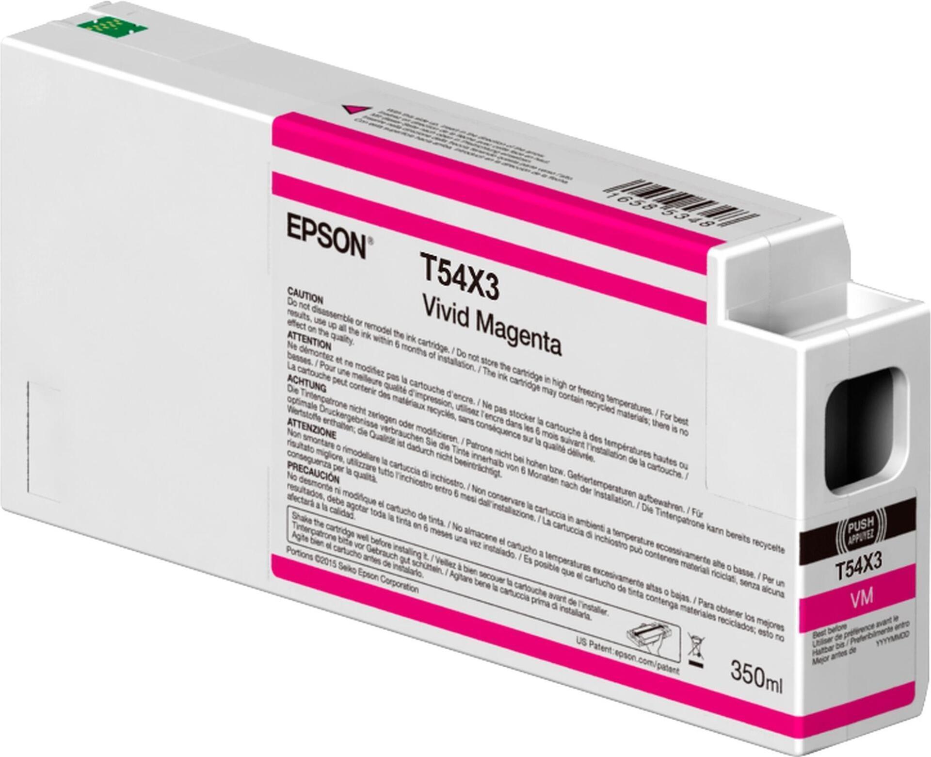 Epson T54x3 - 350 Ml - Vivid Magenta - Original - Tintenpatrone - Für Surecolor SC-P7000v, SC-P9000v (c13t54x30n)