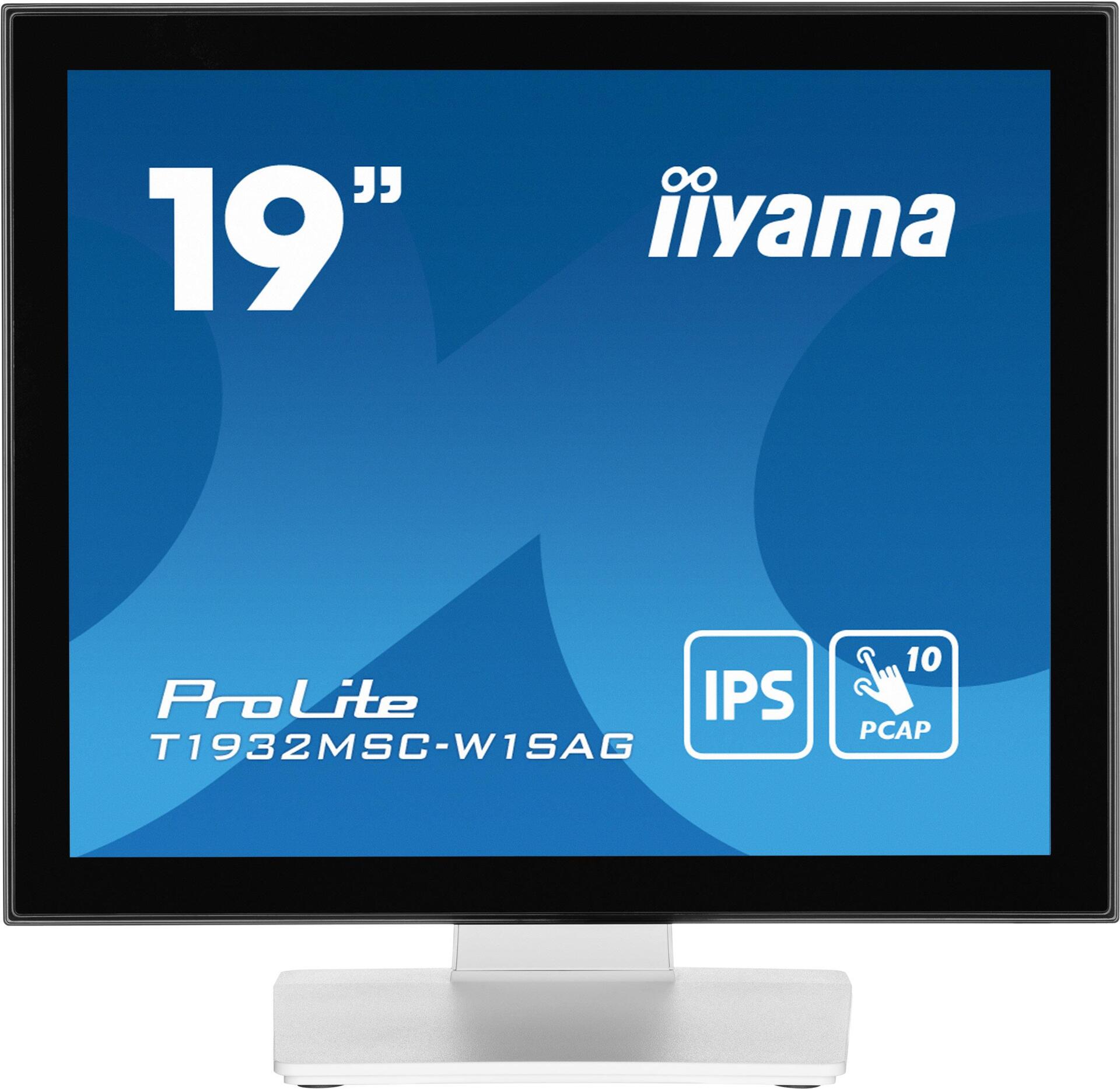 Iiyama Prolite T1932msC-W1sag Computerbildschirm 48,3 Cm (19") 1280 X 1024 Pixel Full Hd Led Touchscreen Tisch Weiß (t1932msC-W1sag)