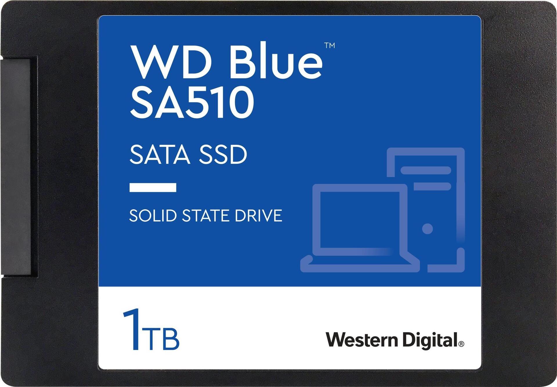 Wd Blue Sa510 Wds100t3b0a - Ssd - 1tb - Intern - 2.5" (6,4 Cm) - Sata 6gb/s - Blau (wds100t3b0a)