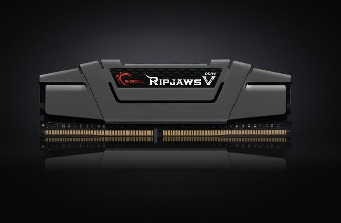 G.skill Ripjaws V - Ddr4 - 16 Gb : 2 X 8 Gb - Dimm 288-Pin - 3200 Mhz / Pc4-25600 - Cl16 - 1.35 V - Ungepuffert - NichT-Ecc - GunmetaL-Grau (f4-3200c