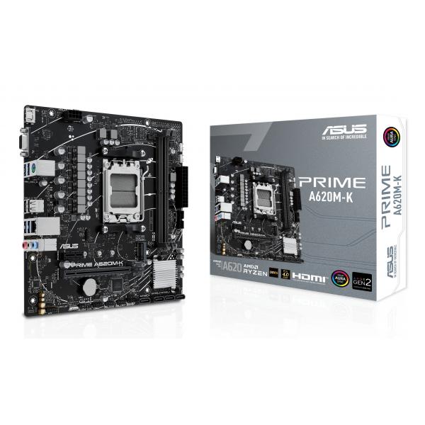 Asus Prime A620M-K Amd A620 Socket Am5 Micro Atx (mb Asus Prime A620M-k)