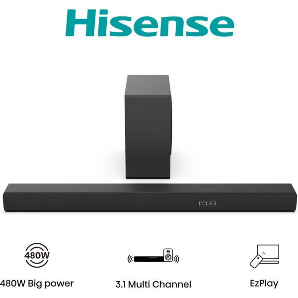 Hisense Hs3100 Nero 3.1 Canali 480 W (hisense Hs3100 - Lydbarsystem - Til Tv)