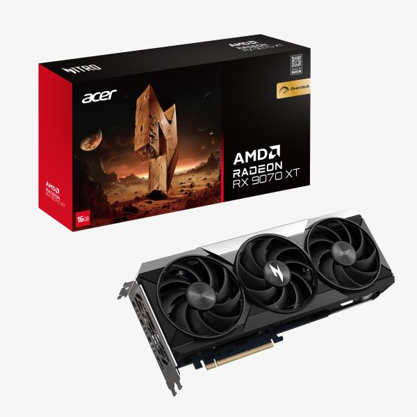 Acer Nitro Radeon Rx 9070 Xt Oc 16gb Amd Gddr6 (gpu Amd 9070xt Nitro Oc 16gb Ddr6 Fan)