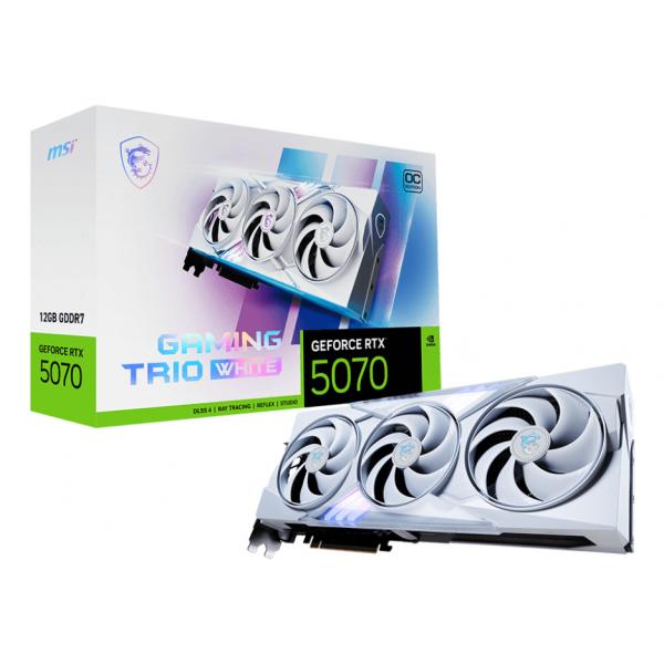 Msi Gaming Geforce Rtx 5070 12g Trio Oc White Nvidia 12 Gb Gddr7