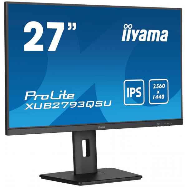 Iiyama Xub2793qsU-B7 Monitor Pc 68,6 Cm (27") 2560 X 1140 Pixel Wide Quad Hd Led Nero
