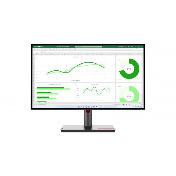 Lenovo Thinkvision P27Q-30 68,6 Cm (27") 2560 X 1440 Pixel Led Nero