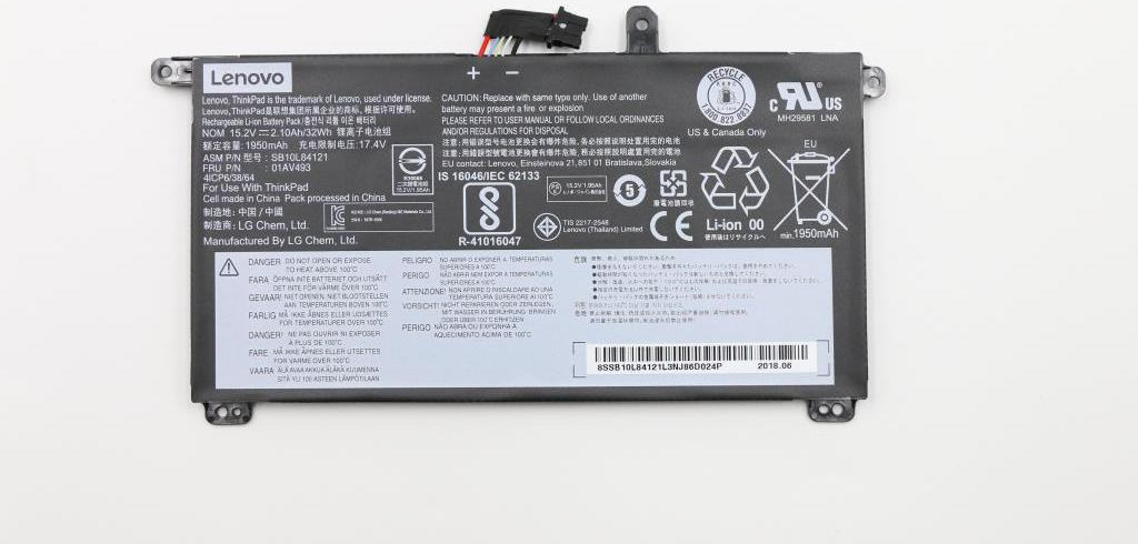 Lenovo - LaptoP-Batterie - LithiuM-Ionen - 4 Zellen - 32 wh