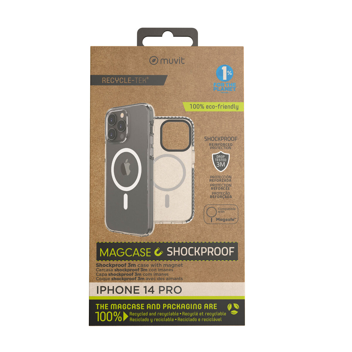 Custodia Per Cellulare Muvit For Change Iphone 14 Pro Magnetica