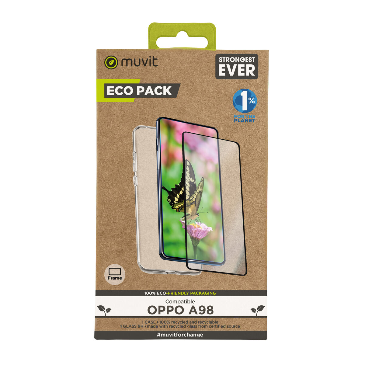 Custodia E Protettore Per Cellulare Muvit For Change Oppo A98 Nero Oppo A98