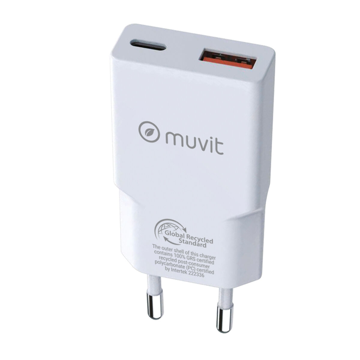 Caricabatterie Da Parete Muvit For Change HC-263 Bianco 18 W 30 W