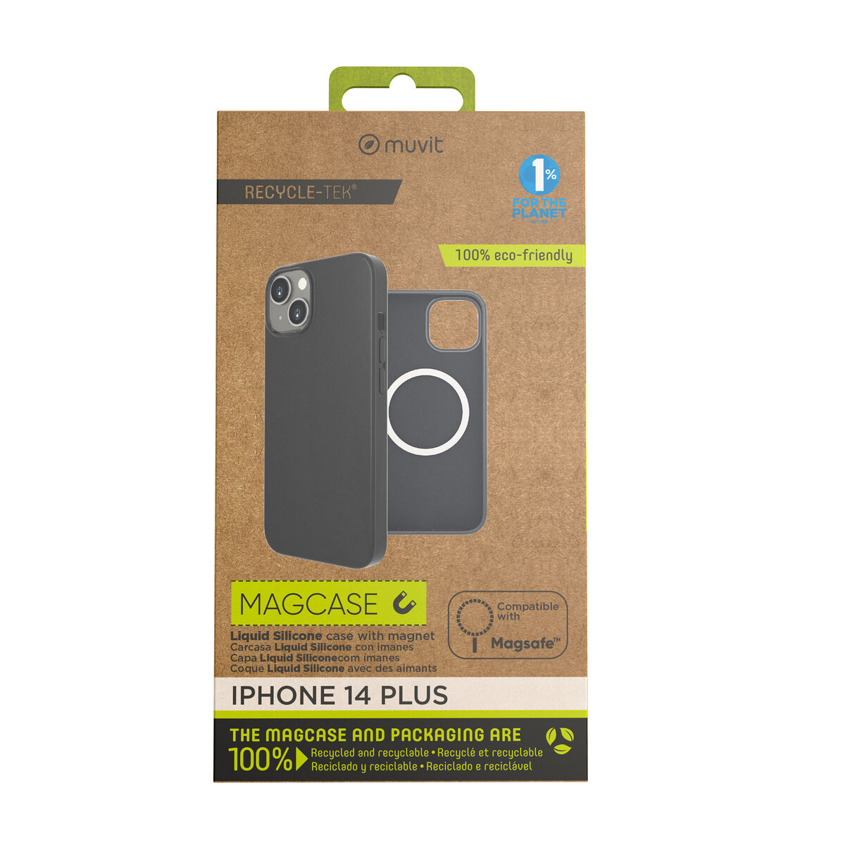 Custodia Per Cellulare Muvit For Change Iphone 14 Plus Nero Magnetica