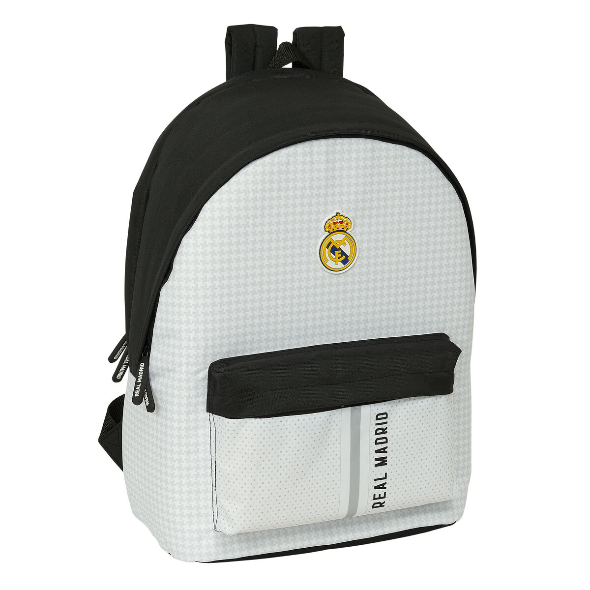 Zaino Per Portatile Real Madrid C.f. 24/25 Bianco Grigio 31 X 44 X 18 Cm 15,6"